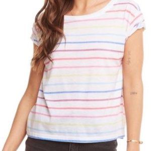 Chaser Kevina Rainbow Stripe Tee